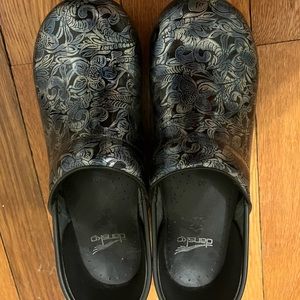 Dansko Paisley Floral Professional Clogs